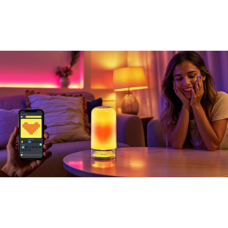 Govee Настільний світильник розумний H6022 Table Lamp 2, RGBICWW, WI-FI/Bluetooth, білий