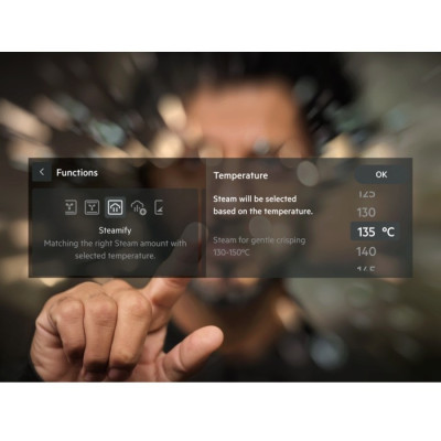 Electrolux Духовий шафа електричний, 70л, А++, пара, дисплей, конвекція, ф-ція пароварки, телескопічні напрямні, чорний матовий