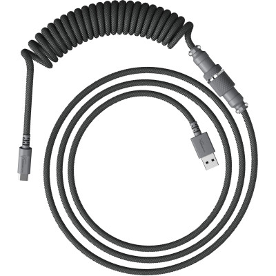 HyperX Кабель USB-A - USB-C спіральний, 1.37м Grey
