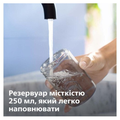 Philips Іригатор портативний Sonicare Cordless Power Flosser 3000, чаша 250 мл, чохол, 2 насадки , чорний