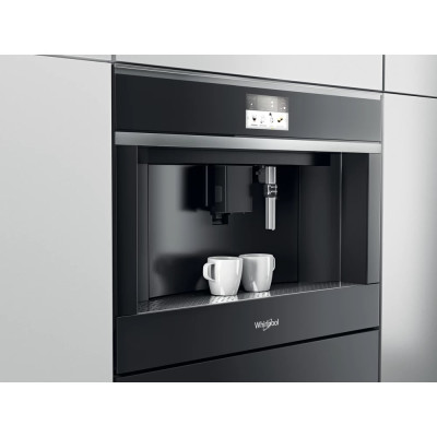 Whirlpool Кавомашина вбудована, 2.5л, зерно+мелена, автомат.капуч, дисплей, авторецептів -13, чорний