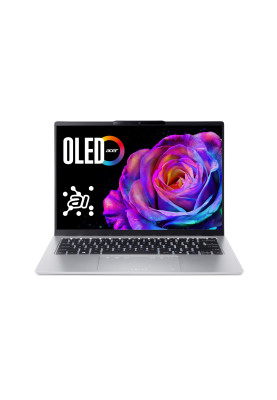 Acer Ноутбук Swift Go 14 SFG14-74 14" WUXGA OLED, Intel U9-285H, 32GB, F1TB, UMA, Win11, сріблястий