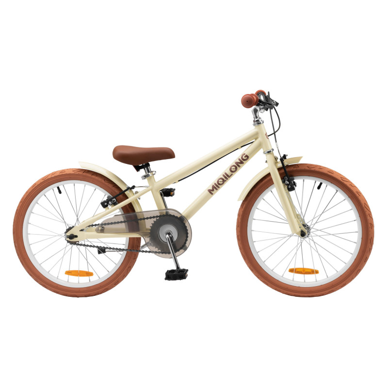 Miqilong Дитячий велосипед RM 20" бежевий