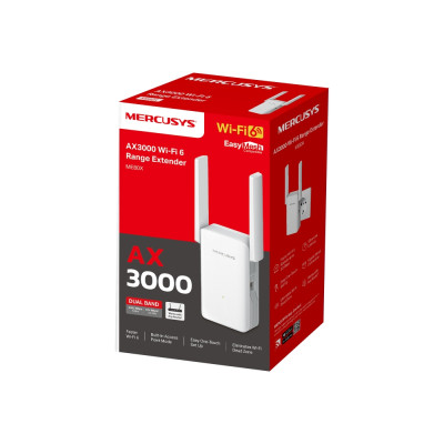 Mercusys Розширювач покриття WiFi ME80X AX3000, 1хGE LAN