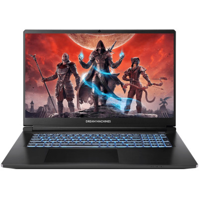 Dream Machines Ноутбук Dream Machines RT5060-17 17.3FHD IPS, AMD AI 7350, 32GB, F2TB, NVD5060-8, DOS, чорний
