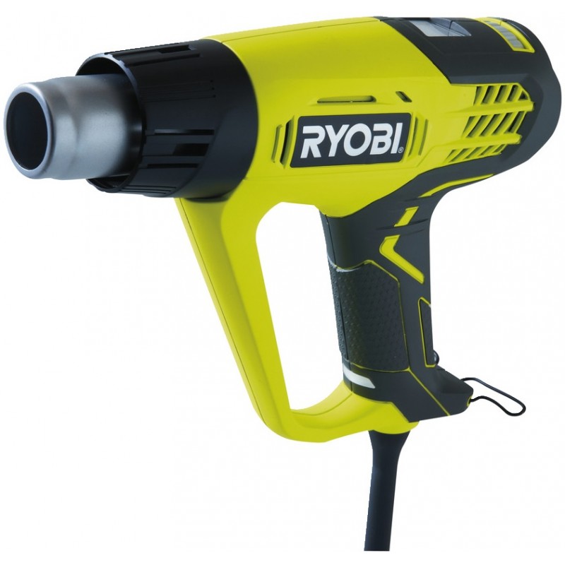 Ryobi Фен EHG2020LCD промисловий, 2000Вт, 250 / 500л / хв, 50-650С, LCD, 0.8кг