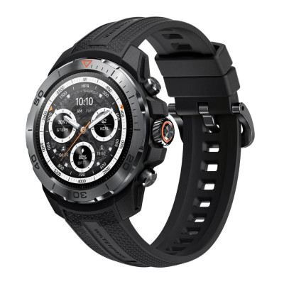 Mibro Смарт-годинник GS Explorer 48мм, 1.32", 466x466, AMOLED, BT 5.3, Dual-band GPS, 10 ATM, чорний обсидіан