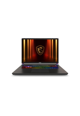 MSI Ноутбук Vector 17 HX AI A2XWIG-043UA 17" QHD+ 240Hz, Intel Ultra 9 275HX_24C_24T, 32GB, F1TB, NVD5080-16, W11, чорний