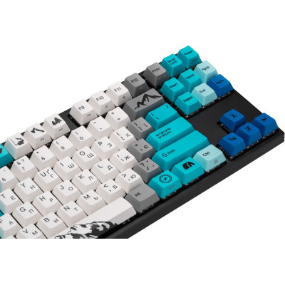 Varmilo Клавіатура механічна APG87 Summit R1, C-TK Red, WL/USB-A, White Led
