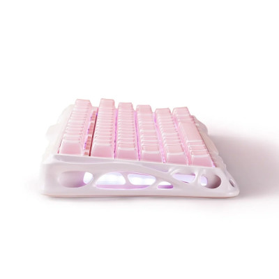GravaStar Клавіатура механічна Mercury K1 80keys, GravaStar x Kailh Cheery Pink, EN/UKR, BT/WL/USB, Sakura Pink GravaStar Клавіатура механічна Mercury K1 80keys, GravaStar x Kailh Cheery Pink, EN/UKR, BT/WL/USB, Sakura Pink