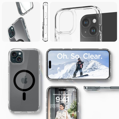 Spigen Чохол для Apple iPhone 15 Plus Ultra Hybrid MagFit, Graphite
