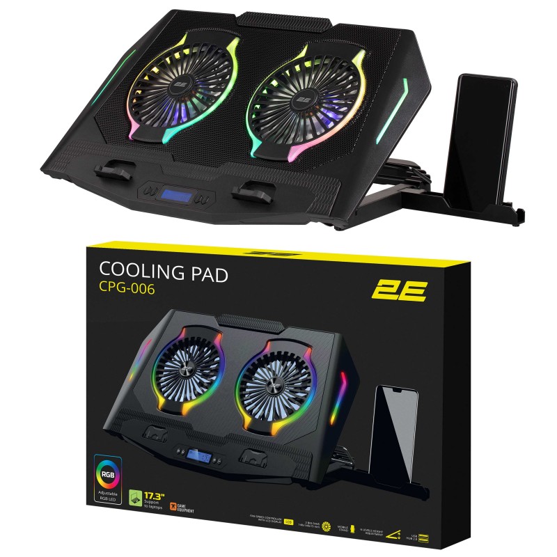 2E Gaming Підставка для ноутбука CPG-006 17.3` Black
