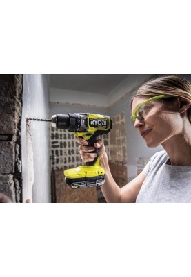 Ryobi Шурупокрут-дриль ударний акумуляторний ONE+ HP RPD18X-242S 18В 1х2А·год 1х4А·год ЗП 95Нм 500·2100об·хв 1.3кг сумка