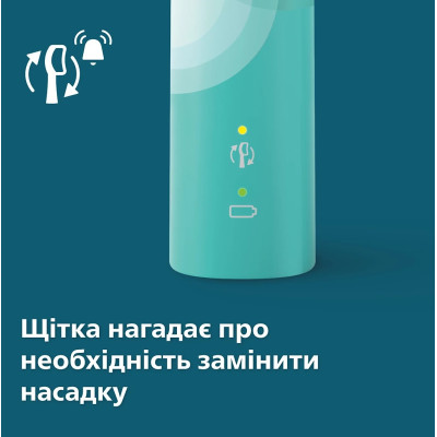 Philips Щітка зубна електр., Sonicare 4100 Series, 31т. колив/хв, насадок-1, зелений