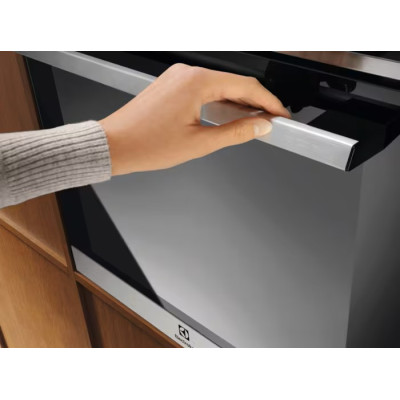 Electrolux Духовий шафа електричний, 72л, A+, дисплей, конвекція, піроліз, телескопічні напрямні, чорний
