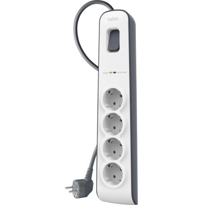 Belkin Мережевий фільтр з захистом від перенапруги, 4 роз., 525 Дж, UL 500 В, кабель 2м