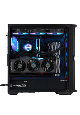 Zalman Корпус Z10 Duo, без БЖ, 2xUSB3.0, 1xUSB Type-C, 3x140mm ARGB fans, 1x120mm ARGB fans, TG Side Panel, EATX, Чорний