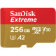 SanDisk Карта пам'яті microSD 256GB C10 UHS-I U3 R190/W130MB/s Extreme V30 + SD