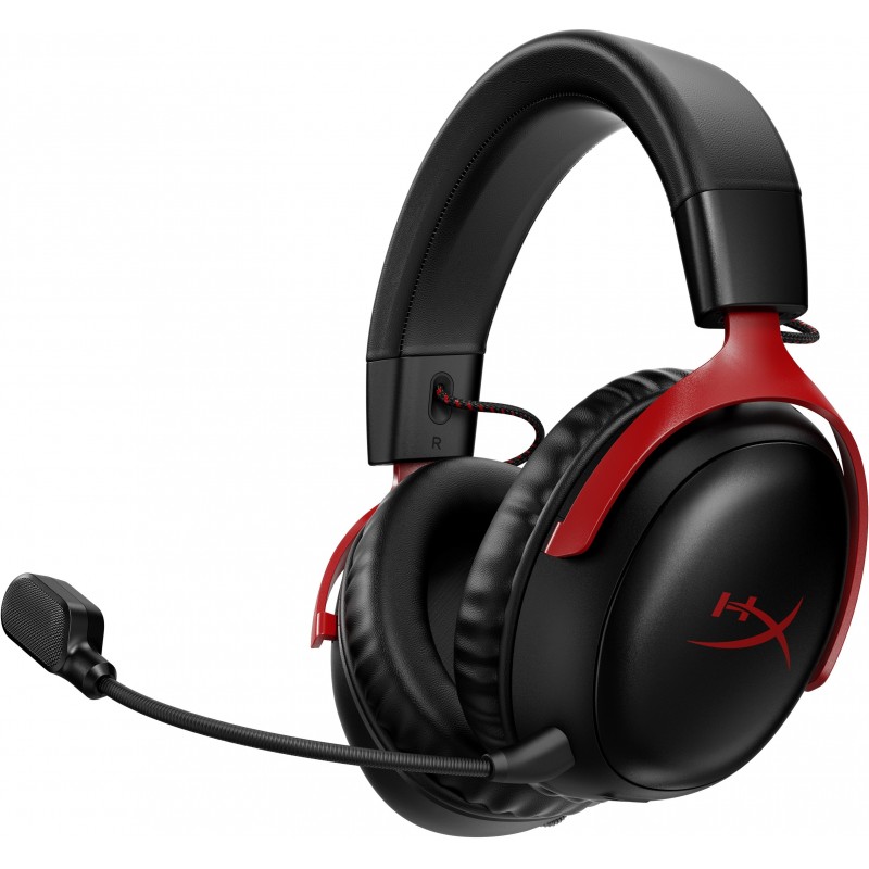 HyperX Гарнітура ігрова Cloud III, WL/USB-A/USB-C, чорно-червоний