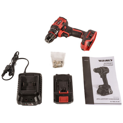 Vitals Шурупокрут-дриля акумуляторна Master AU 1832c BL Kit 18В акб 1х2А·рік 32Нм 400·1400об/хв кейс 2.2кг Vitals Шурупокрут-дриля акумуляторна Master AU 1832c BL Kit 18В акб 1х2А·рік 32Нм 400·1400об/хв кейс 2.2кг