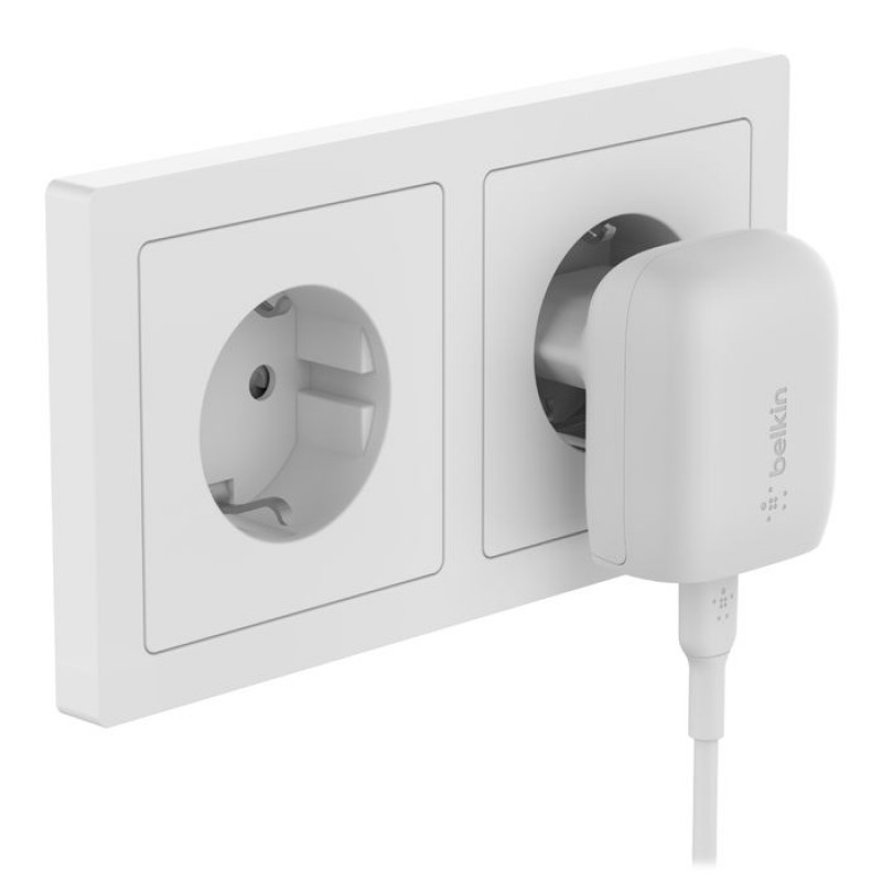 Belkin Зарядний пристрій мережевий 20Вт USB-C PD PPS, білий