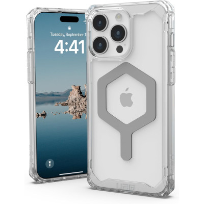 UAG Чохол для Apple iPhone 15 Pro Max Plyo Magsafe, Ice/Silver