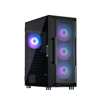 Zalman Корпус I3 Neo ARGB без БЖ, 2xUSB3.0, 1xUSB2.0, 4x120мм ARGB, VGA 355мм, LCS ready, TG Side Panel, ATX, чорний