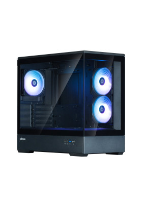 Zalman Корпус P30 Black V2, без БР, 1xUSB3.0, 1хUSB Type-C, 3x120мм ARGB, TG Front/Side Panel, mATX, чорний