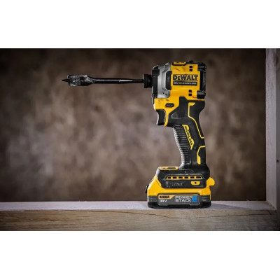 DeWALT Шурупокрут ударний аккумуляторний XR Li-Ion 18В безщітковий PowerStack 1х1.7А·рік 206 Нм 3250об·хв 3800уд/хв кейс і ЗП 0.95кг DeWALT Шурупокрут ударний аккумуляторний XR Li-Ion 18В безщітковий PowerStack 1х1.7А·рік 206 Нм 3250об·хв 3800уд/хв кейс і ЗП 0.95кг