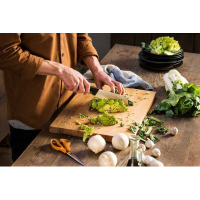 Fiskars Кухонний ніж Santoku Hard Edge, 16.1 см