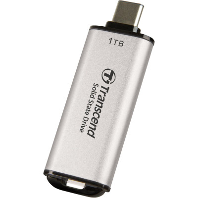 Transcend Портативний SSD 1TB USB 3.1 Gen 2 Type-C ESD300 Silver