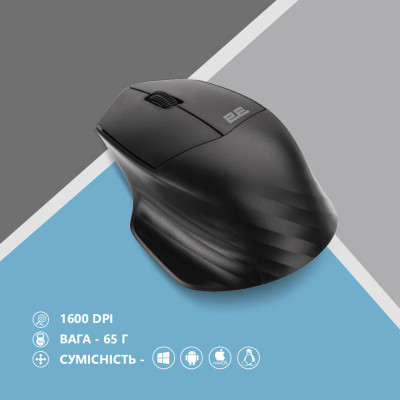 2E Миша MF280 Silent WL BT Black 2E Миша MF280 Silent WL BT Black