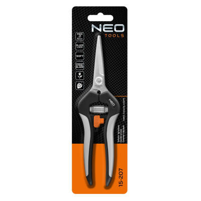 Neo Tools Секатор площинний, d різу 18мм, 200мм, 120г