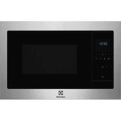 Electrolux Мікрохвильова піч вбудована, 25л, електрон. керування, 900Вт, гриль, дисплей, нерж