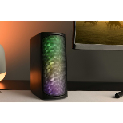 2E Акустична система PCS231 RGB Matrix, 2.0, USB, Black