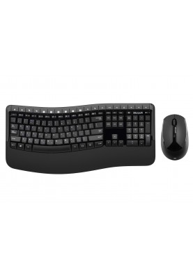 Microsoft Комплект Comfort Desktop 5050 125key, WL, EN/UKR/RU, Чорний