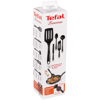 Tefal Набір кухонних аксесуарів Bienvenue, 5шт, пластик, чорний