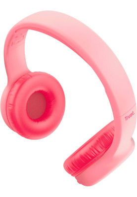 Trust Навушники On-ear Nouna Kids, Wireless, Mic, Рожевий
