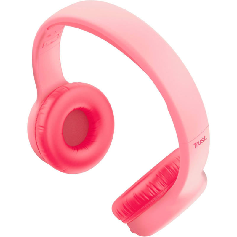 Trust Навушники On-ear Nouna Kids, Wireless, Mic, Рожевий