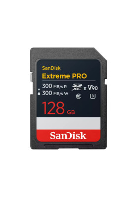 SanDisk Карта пам'яті SD 128GB C10 UHS-II U3 R300/W300MB/s Extreme Pro V90