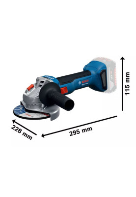 Bosch Шліфмашина кутова акумуляторна GWS 18V-8 125мм 18В 1x4А·год 0-11000об·хв 1.6кг кейс ЗП GAL 18V-40