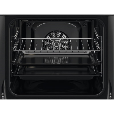 Zanussi Духовий шафа електричний, 65л, A, пара, дисплей, конвекція, чорний
