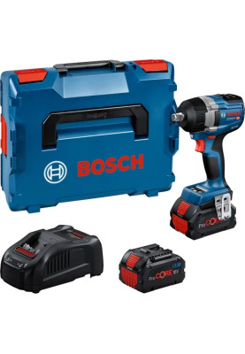 Bosch Гайковерт ударний GDS 18V-750C 18В 2x8А·год до 3000об·хв 270/380/750Нм квадрат 1/2" ЗП GAL1880CV кейс Bluetooth 1.7кг