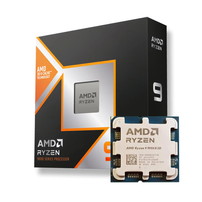 AMD Центральний процесор Ryzen 9 9950X3D 16C/32T 4.3/5.7GHz Boost 128Mb Radeon Graphics AM5 170W w/o cooler Box