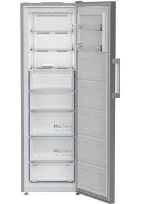 Beko Морозильна камера, 187x60x71, 286л, 1дв., A+, NF, нержавіюча сталь