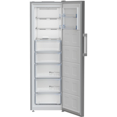 Beko Морозильна камера, 187x60x71, 286л, 1дв., A+, NF, нержавіюча сталь