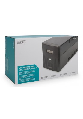 Digitus ДБЖ Line-Interactive, 2000VA/1200W, LCD, 4xSchuko, RJ45, RS232, USB