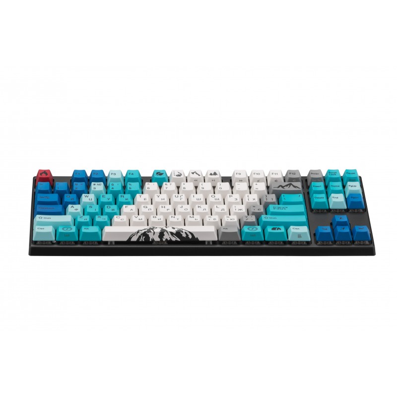 Varmilo Клавіатура механічна VEM87 Summit R1 87Key, EC V2 Ivy, USB-A, EN/UKR, White Led, Синій