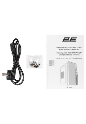 2E Корпус TeamX TMX03 з БЖ 2E ATX400W, 2xUSB2.0, 1x80мм, VGA 220мм, mATX, чорний