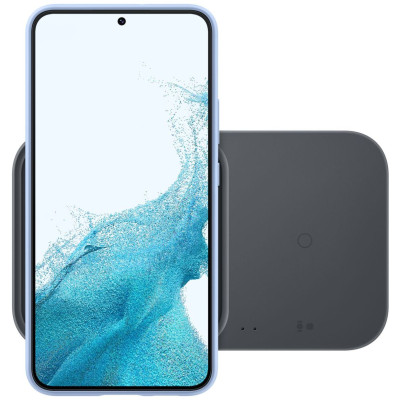 Samsung Зарядне бездротовий пристрій Duo 15Вт, сірий темний